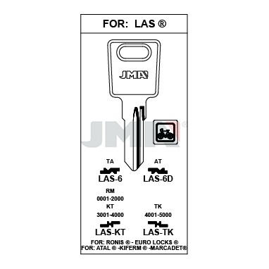 Llave en bruto JMA LAS-6D – vista agrupada