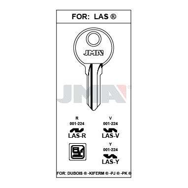 Llave en bruto JMA LAS-R – vista agrupada