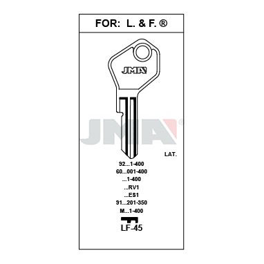 Llave en bruto JMA LF-45 – vista agrupada