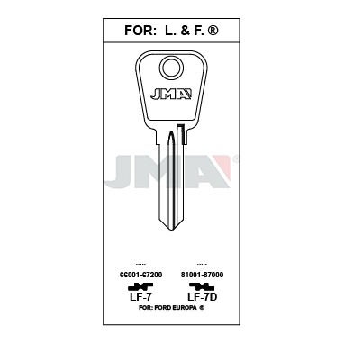 Llave en bruto JMA LF-7D – vista agrupada