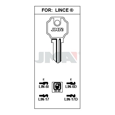 Llave en bruto JMA LIN-17D – vista agrupada