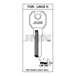 Llave en bruto JMA LIN-19D – vista agrupada