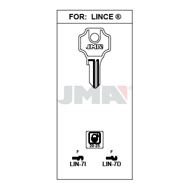 Llave en bruto JMA LIN-7I – vista agrupada