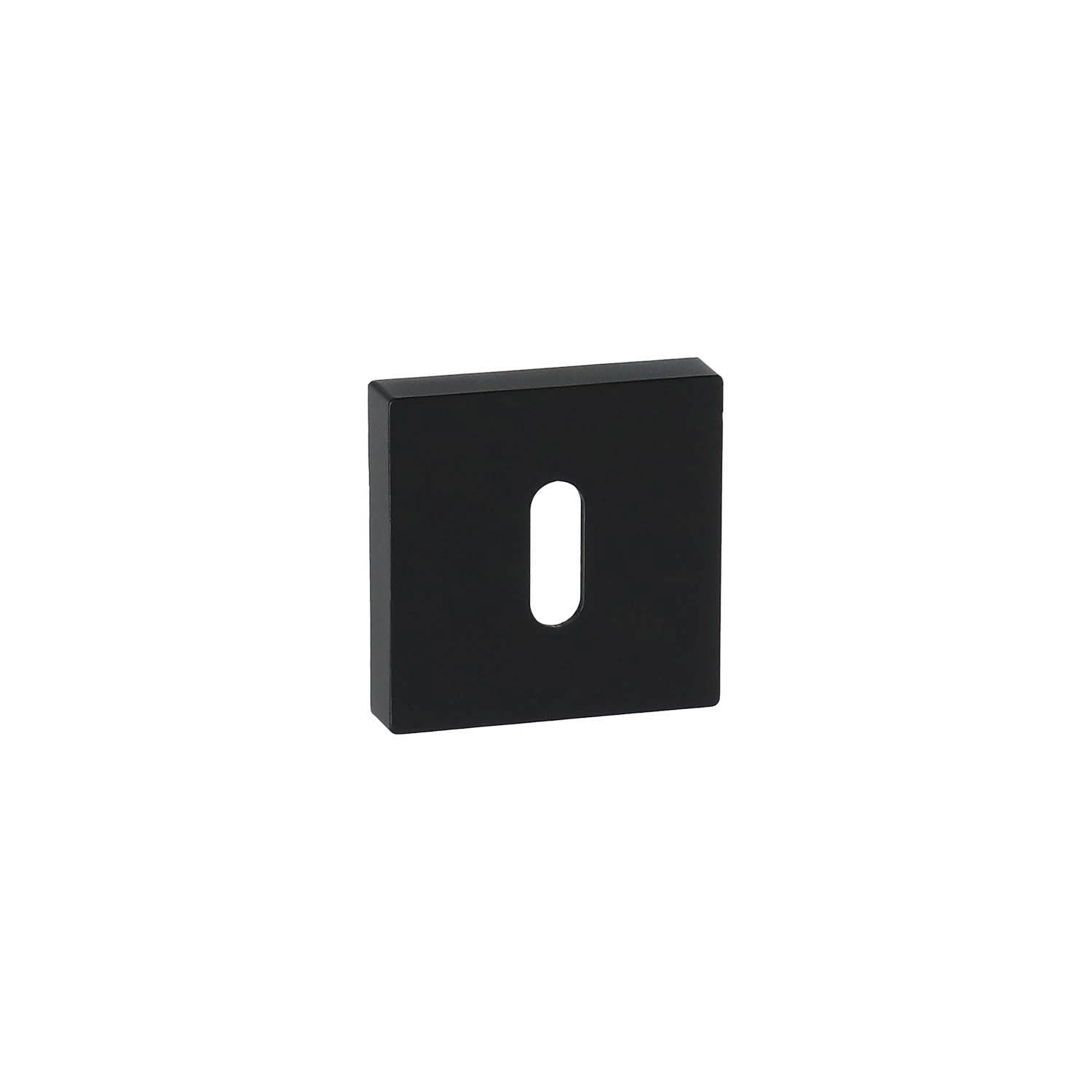 Roseta Kuchinox Premium Line con entrada para llave de gorja cuadrada - Negro mate - Por par