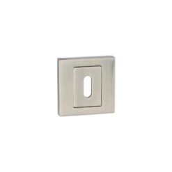 Roseta Kuchinox con ojo de llave cuadrada - Efecto inox - Por par