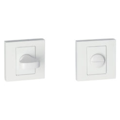 Roseta de condena Kuchinox para puertas de baño y aseo cuadrada - Blanco