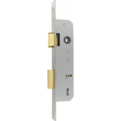 Litto M2452 | Cerradura de gorja para puertas de hierro | Distancia entre ejes 110 mm