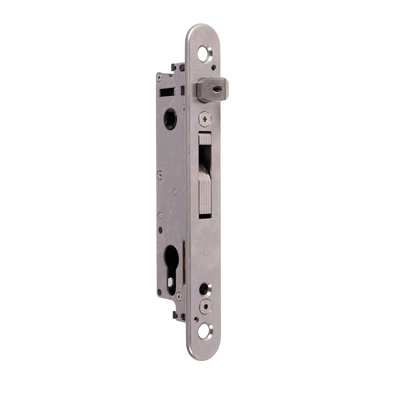 Locinox Fortylock | Cerradura de embutir para cancelas | Entrada 20 mm | Inox