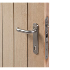 Locinox H-WOOD | Cerradura de embutir para cancelas de madera | Entrada 60 mm | Inox