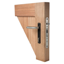 Locinox H-WOOD | Cerradura de embutir para cancelas de madera | Entrada 60 mm | Inox
