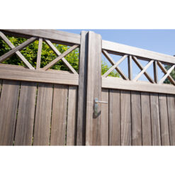 Locinox H-WOOD | Cerradura de embutir para cancelas de madera | Entrada 60 mm | Inox