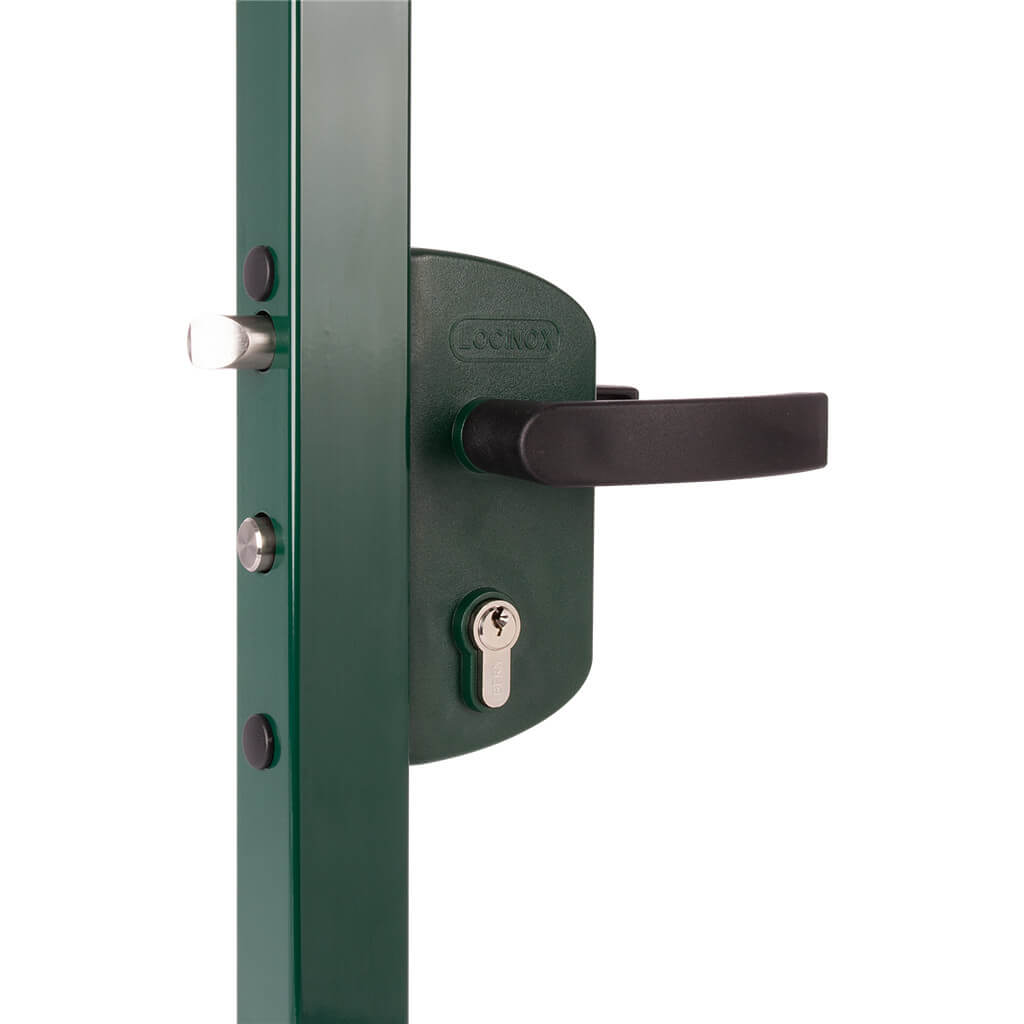 Locinox LAKZ | Cerradura de sobreponer para cancelas de jardín | Perfil 40 mm