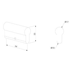 Locinox - Bombin ciego (dummy) 54 mm - 27-27