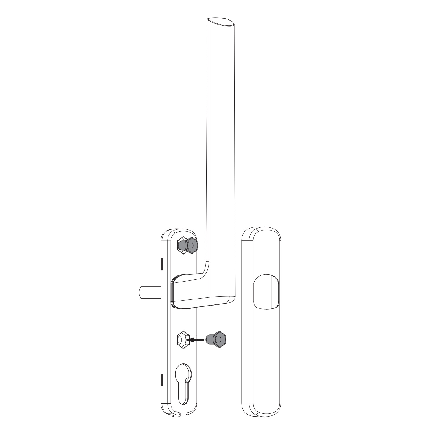 Maco 37884 | Casquillo roscado M6 | Para manilla de ventana y corredera - 2