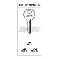 Llave en bruto JMA MEL-4D – vista agrupada