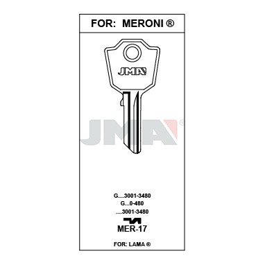 Llave en bruto JMA MER-17 – vista agrupada