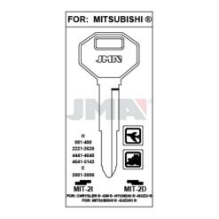 Llave en bruto JMA MIT-2D – vista agrupada