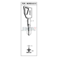 Llave en bruto JMA MOR-2X – vista agrupada