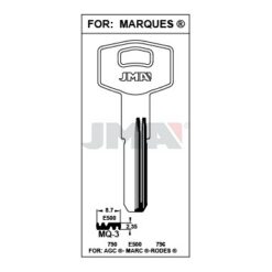 Llave en bruto JMA MQ-3 – vista agrupada