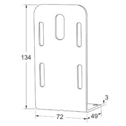 Maasland 550ST | Soporte de montaje en suelo para retenedor electromagnético 550 | Negro o blanco