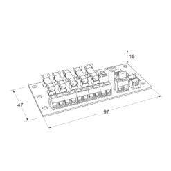 Maasland FMS5X12 | Placa de fusibles para modelos de 10A