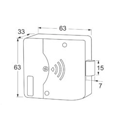 Maasland LS500 | Cerradura electrónica para taquillas | Accionamiento mediante tarjeta Mifare