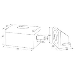 Maasland ML920 | Cerrojo eléctrico de perno reforzado | Resistente a la intemperie IP67