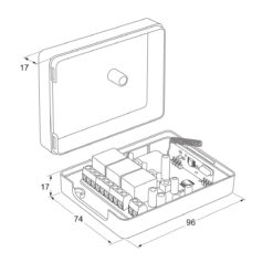 Maasland R123 | Receptor de 3 canales | Hasta 24 usuarios