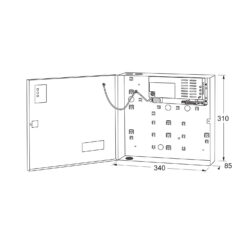 Maasland PS12100NL | Fuente de alimentación en caja metálica | 12V DC | 10A