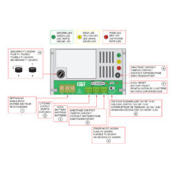 Maasland PS1215D | Fuente de alimentación para carril DIN | 12V DC | 1,5A