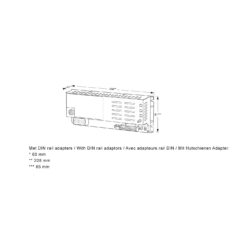 Maasland PS1250D | Fuente de alimentación para carril DIN | 12V DC | 5A