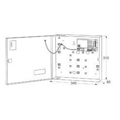 Maasland PS2415NL | Fuente de alimentación en caja metálica | 24V DC | 1,5A