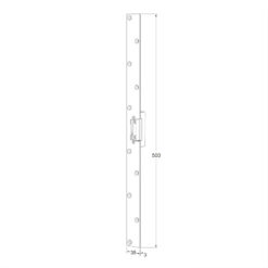 Maasland 13LP | Cerradero inox para abrepuertas eléctrico | Renovación 50 cm