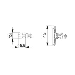 Maco 217085 | Cerradero para correderas HS | PVC y aluminio