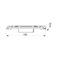 Maco 219322 MF/HO | Cerradero para multipunto A-TS superior e inferior | U32X6