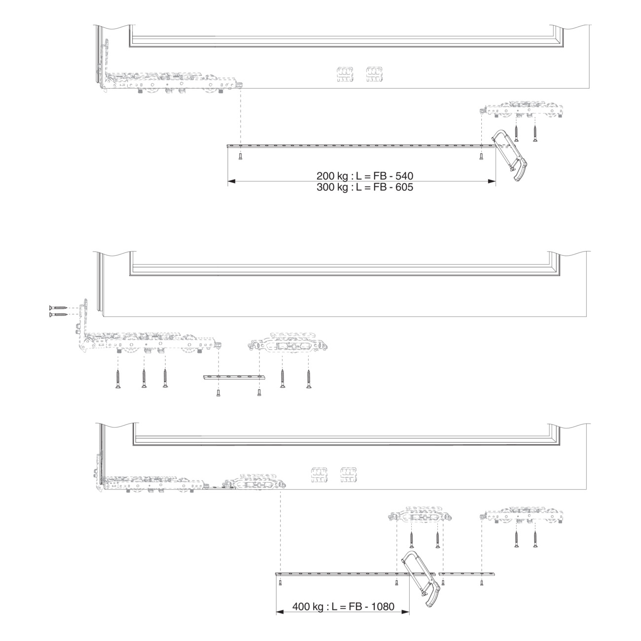 Maco HS16 4x4 punched | Varilla de unión para puertas correderas - 2