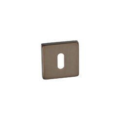Roseta HDD Pro con apertura para llave de gorja, cuadrada | Bronce mate | Por unidad