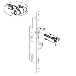 Sobinco 80003 - Kit de conversión a cerrojo de rodillo para cerraduras Orca - Imagen 2