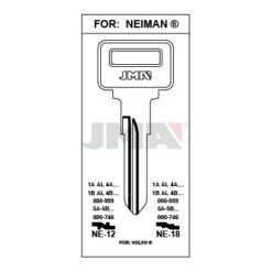 Llave en bruto JMA NE-18 – vista agrupada