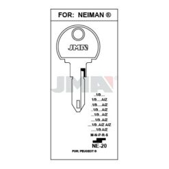 Llave en bruto JMA NE-20 – vista agrupada