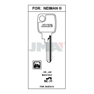 Llave en bruto JMA NE-31 – vista agrupada