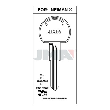 Llave en bruto JMA NE-35 – vista agrupada