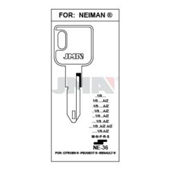Llave en bruto JMA NE-36 – vista agrupada