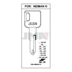 Llave en bruto JMA NE-38 – vista agrupada
