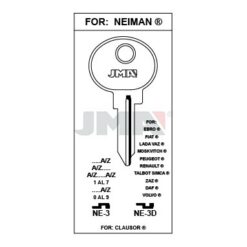 Llave en bruto JMA NE-3 – vista agrupada
