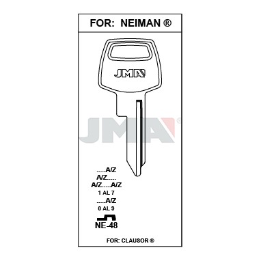 Llave en bruto JMA NE-48 – vista agrupada