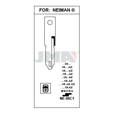 Llave en bruto JMA NE-60C1 – vista agrupada