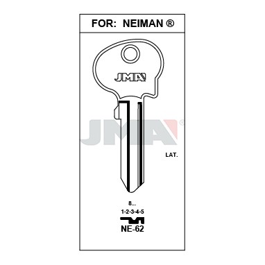 Llave en bruto JMA NE-62 – vista agrupada