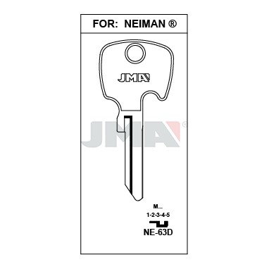 Llave en bruto JMA NE-63D – vista agrupada