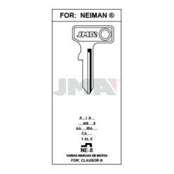 Llave en bruto JMA NE-8 – vista agrupada